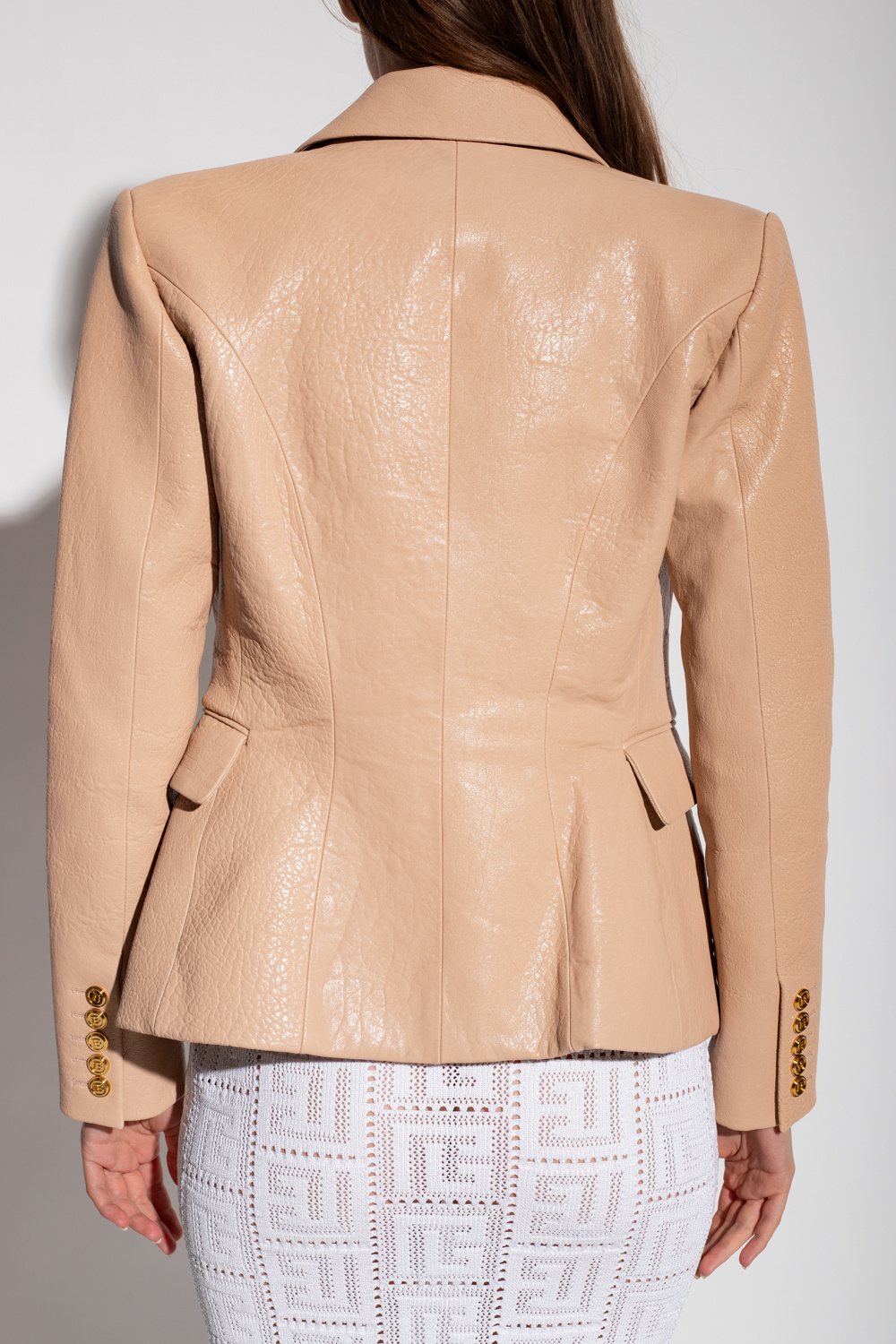 Beige 2024 balmain blazer